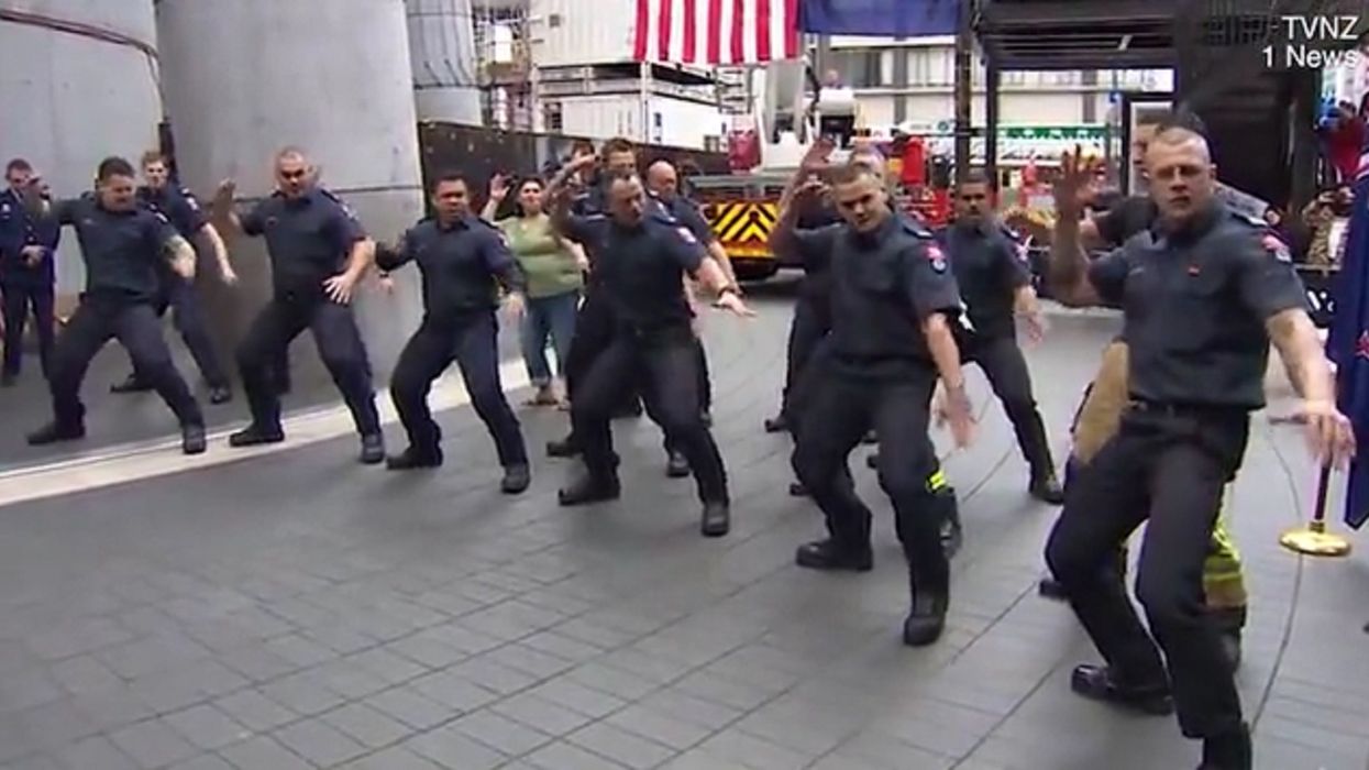 Watch: New Zealand firefighters honor fallen​ 9/11 first responders with haka performance