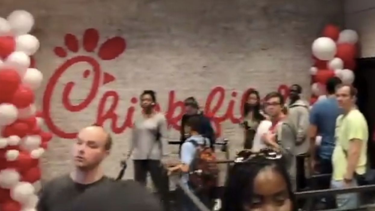 Brooklyn's first Chick-fil-A opens with 'a line around the block — and it’s not even 7 a.m.' But at least one hipster is fuming.