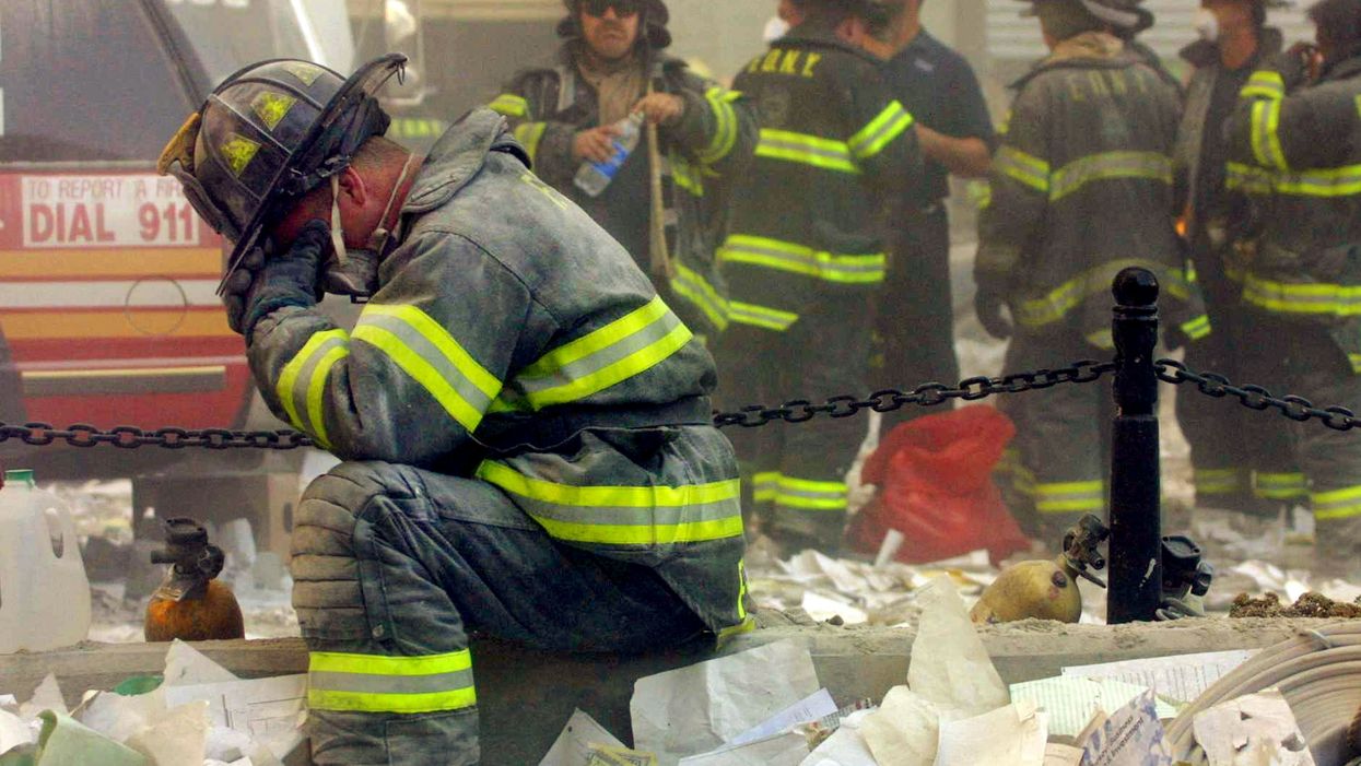 A breathtaking cloud formation appears in the sky on the morning of 9/11