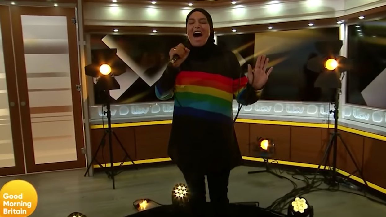 Sinead O'Connor shows up on TV wearing rainbow hijab, says she's always been Muslim but didn't know it