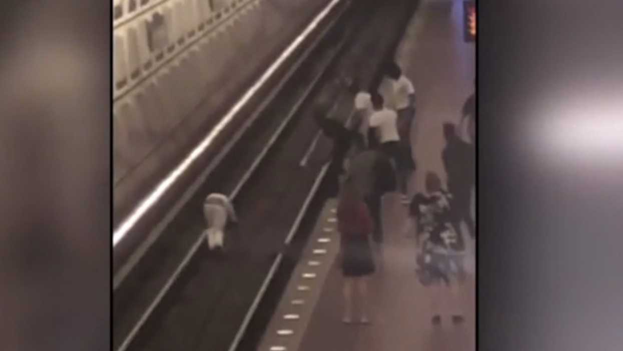 WATCH: Teens gang up on man, shove him on DC Metro train tracks. It allegedly started with teen randomly slapping victim.