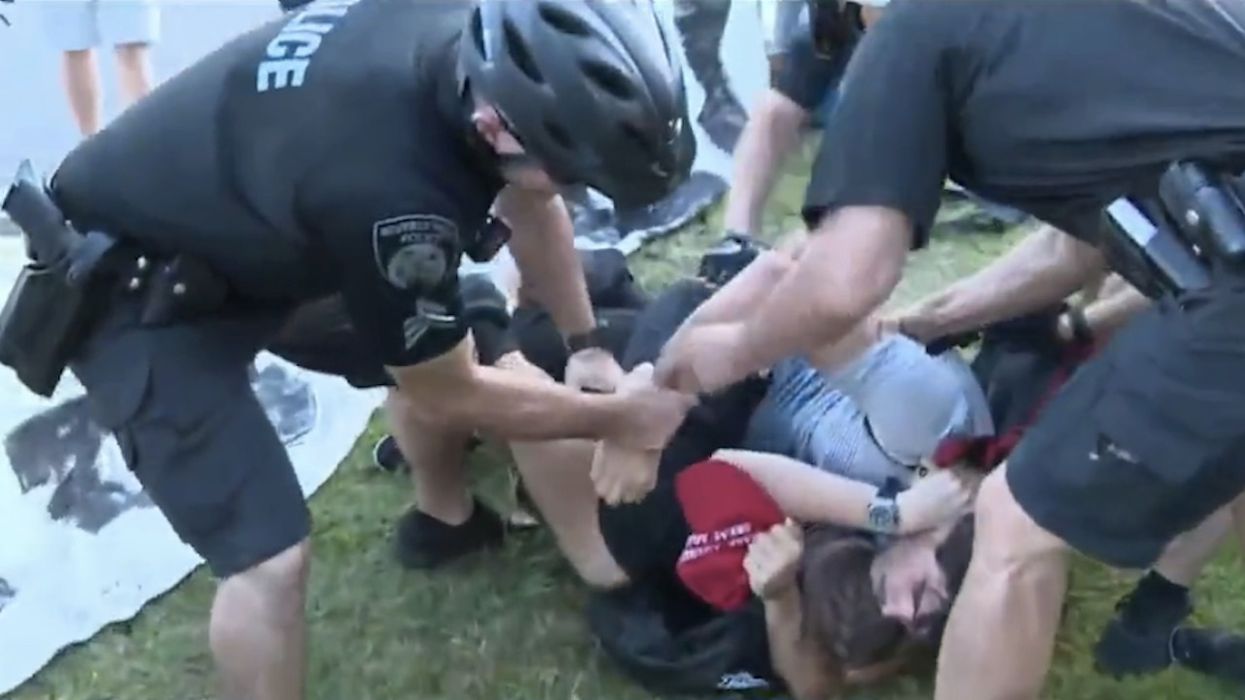 Fights erupt between Trump supporters, protesters amid president's fundraiser in Beverly Hills — and cops have to intervene