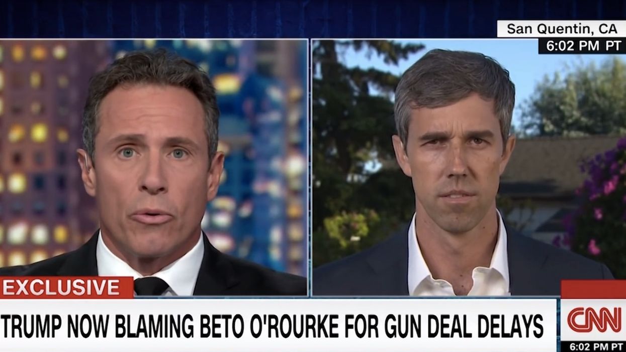 Beto O'Rourke accuses CNN's Chris Cuomo of 'fearmongering' for noting O'Rourke's gun confiscation position. But Cuomo fires right back.