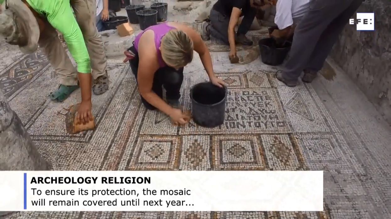 Archaeologists find mosaic in Israel likely showing Jesus' miracle of the loaves and fishes