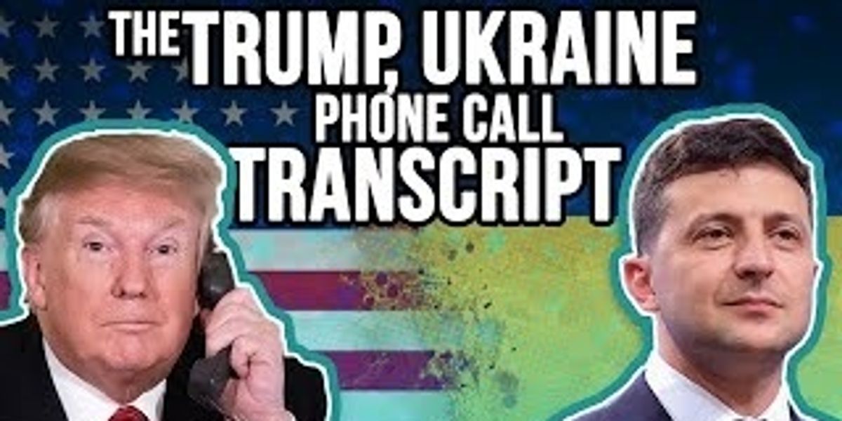 IMPEACHABLE OFFENSE? Glenn Beck reads transcript of Trump-Ukraine phone ...
