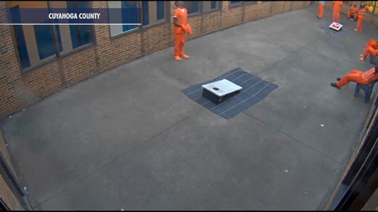 Ohio jail yard video shows drone dropping off weed, cell phone to inmates