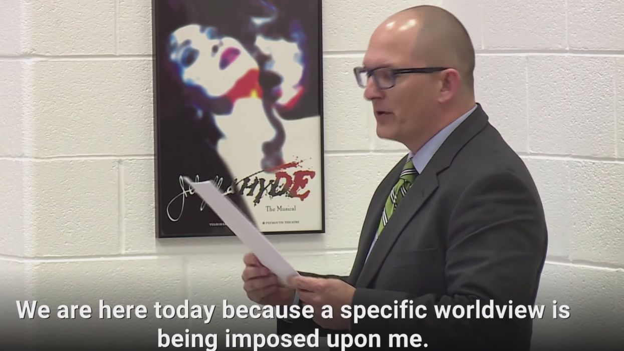 Christian teacher was fired for refusing to use trans student's preferred gender pronoun. Now he's suing the school district.