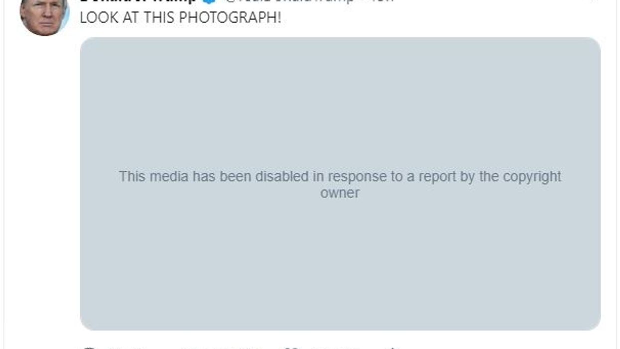 Trump tweeted a video to debunk something Biden said about Ukraine. Nickelback got Twitter to pull it.