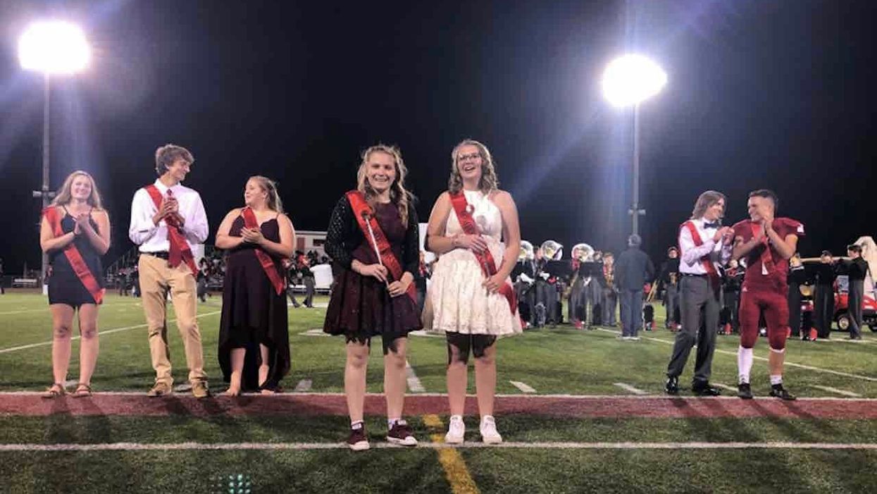Two females voted homecoming king and queen; high school calls them 'homecoming royalty' to reinforce inclusivity