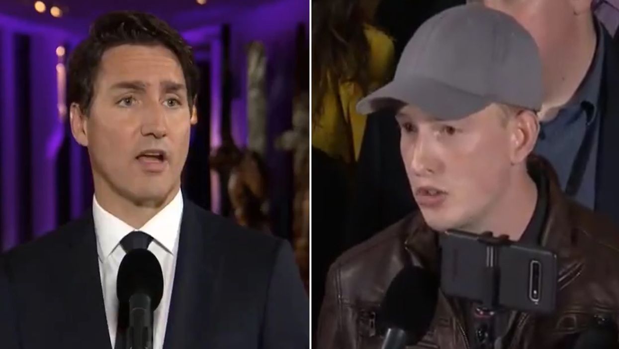 WATCH: Reporter confronts Justin Trudeau over blackface scandal. The PM completely deflects and avoids the topic.
