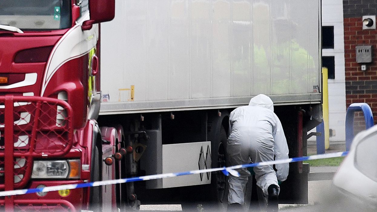 39 found dead in refrigerated truck container in UK; human trafficking suspected