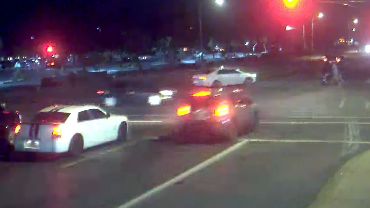 'Angel in the form of a Chevy Cruze': Car slams into drunk driver to divert vehicle from hitting pedestrians and their baby