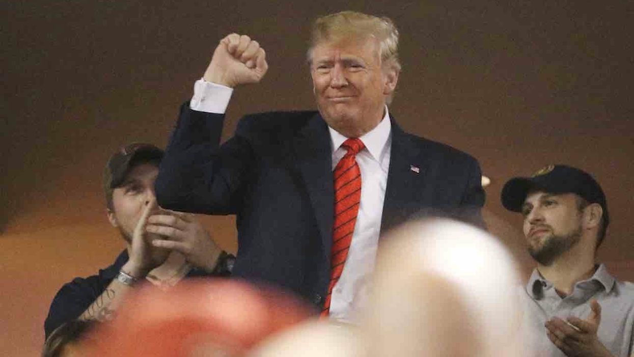 Crowd chants 'lock him up' at President Trump, boos him during World Series game in DC