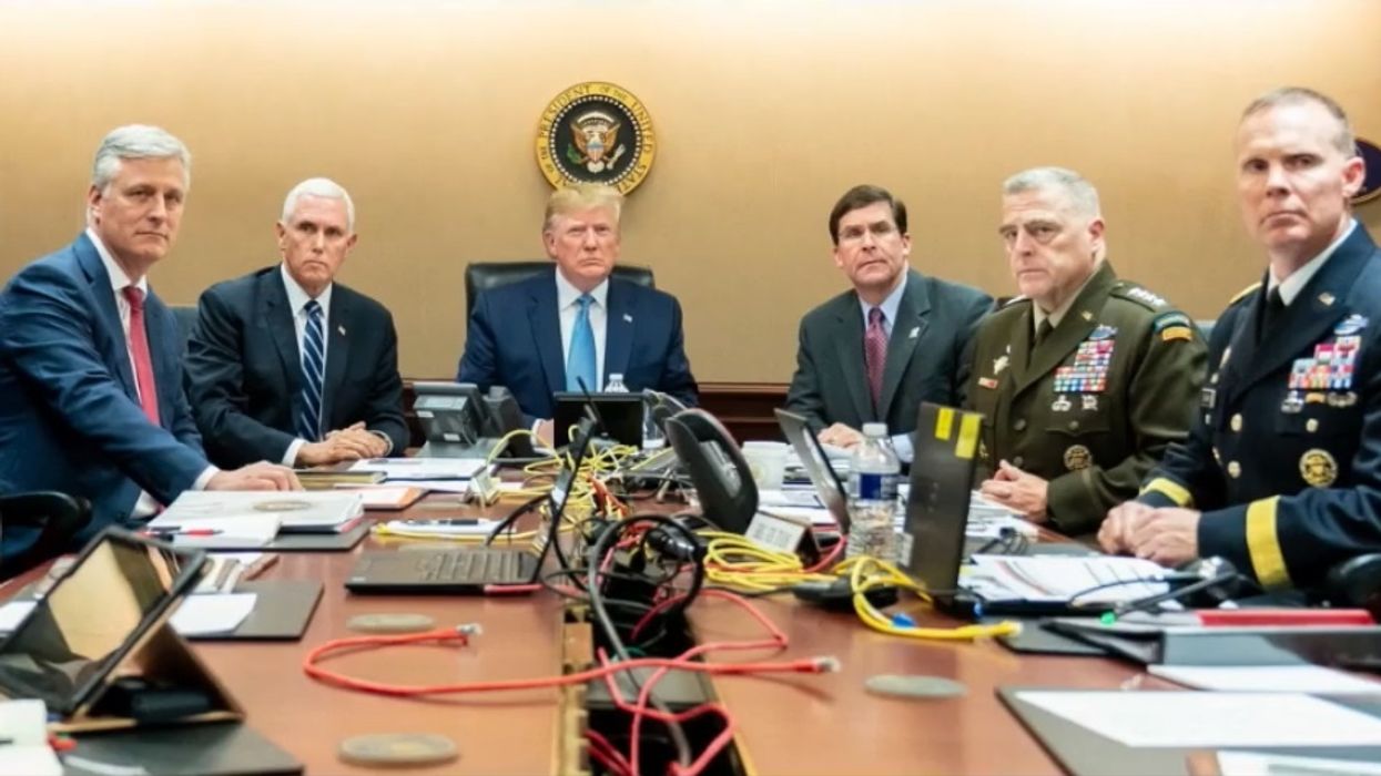 Following US raid that kills ISIS leader, media blasts photos of President Trump in Situation Room