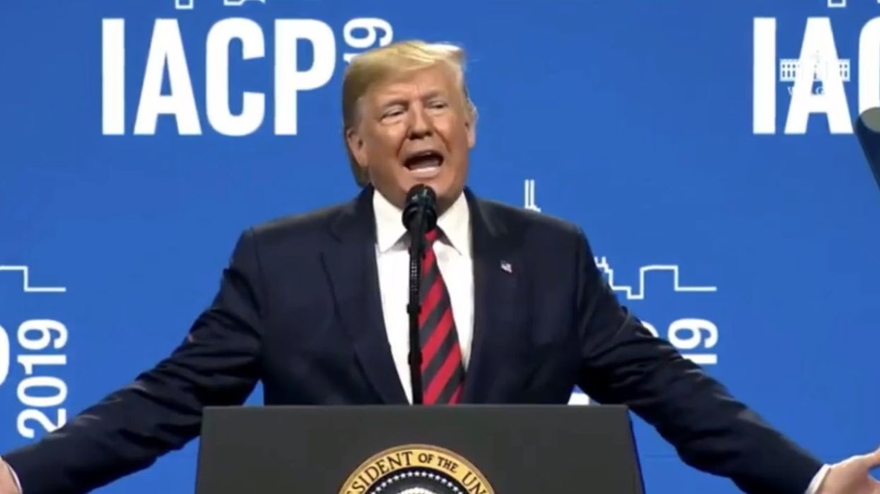 President Trump ROASTS Jussie Smollett at Chicago conference: 'A real big scam just like the impeachment of your president'