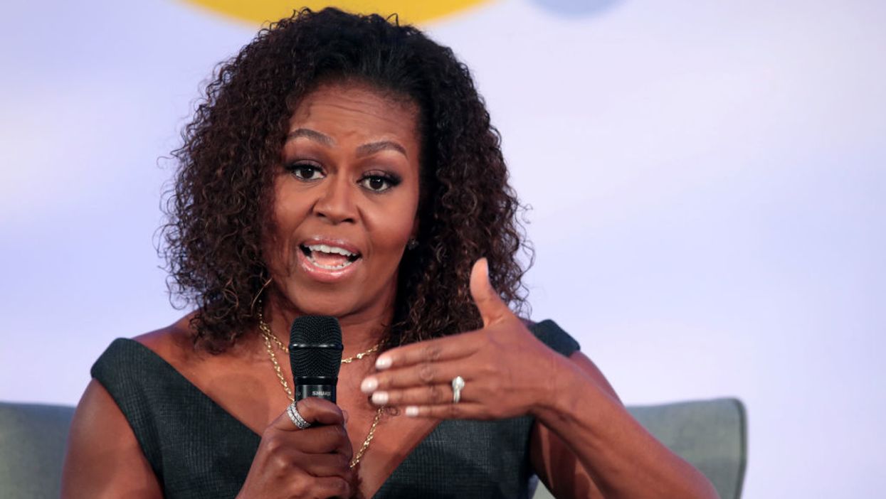 Michelle Obama claims 'so many people' around the world feel like Barack Obama 'is their president'