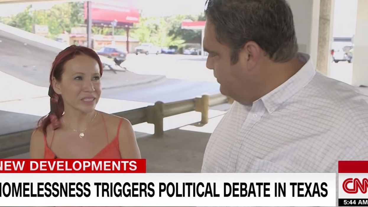 Austin resident tells CNN she's a lifelong liberal but praises Gov. Abbott for tackling the homeless crisis