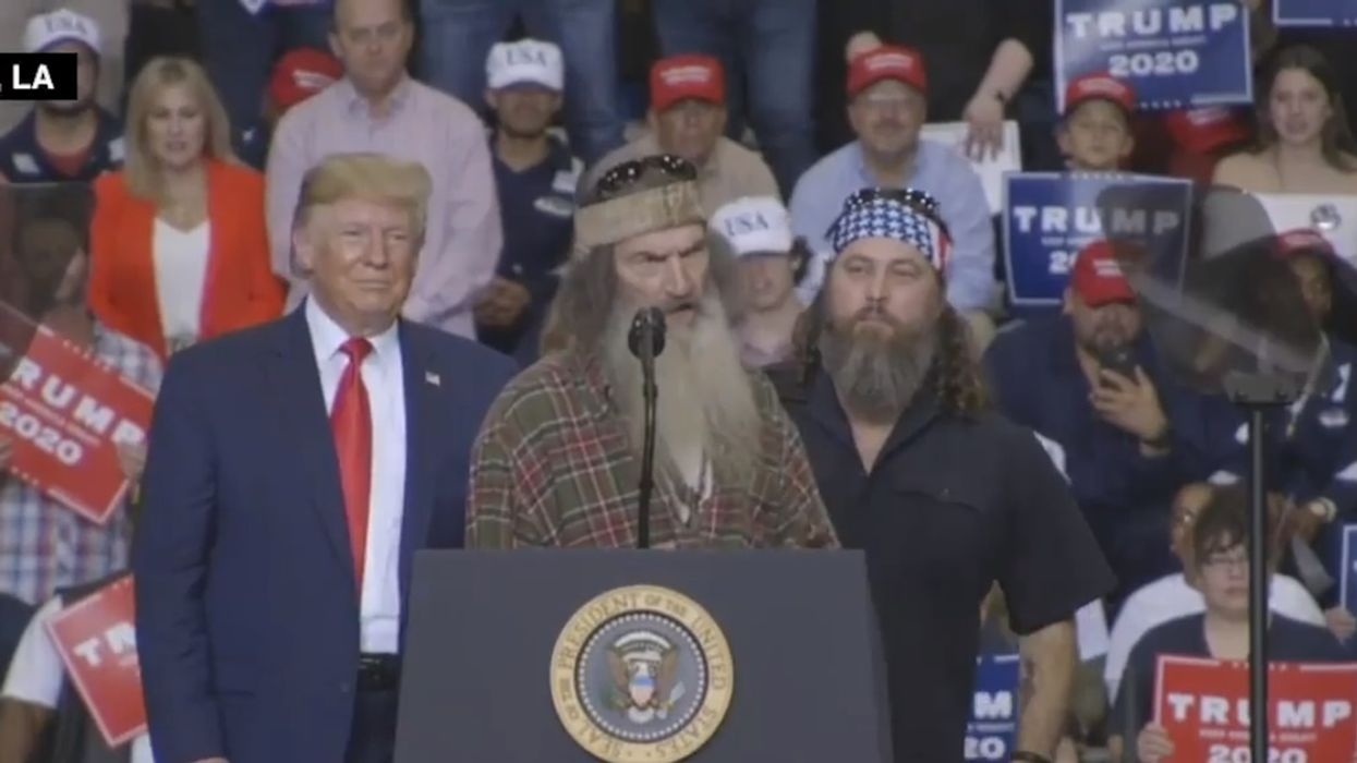 WATCH: Phil Robertson's pro-America speech brings down the house at Trump rally