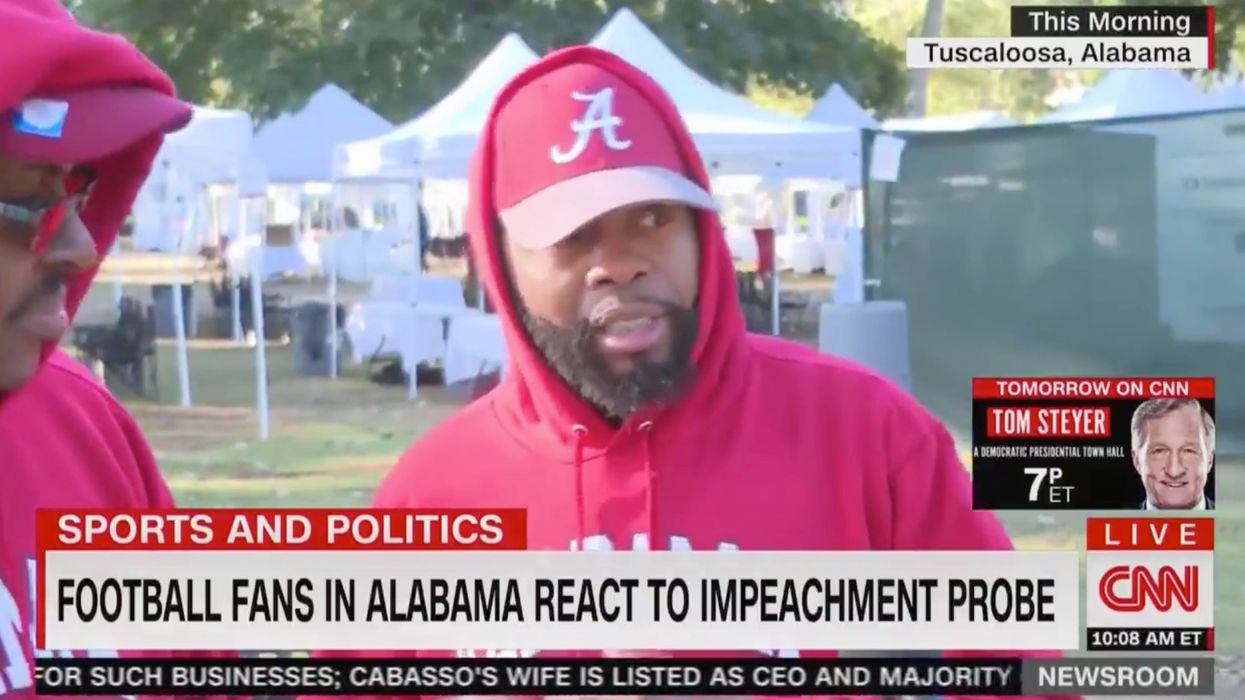 Americans at LSU-Alabama game give CNN an earful, say President Trump is being treated 'unfairly'