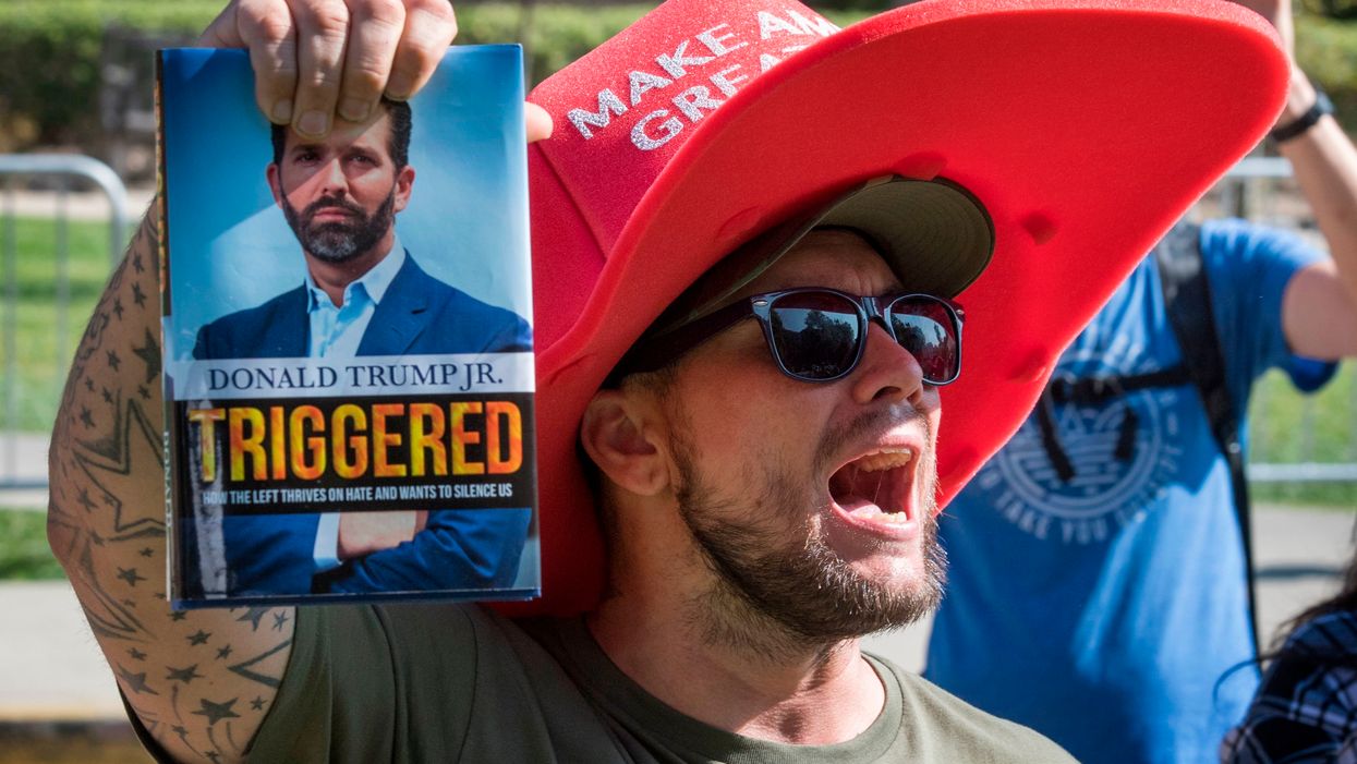 'Alt-right' trolls target Turning Point USA again as Donald Trump Jr. walks out of book launch at liberal university after constant heckling