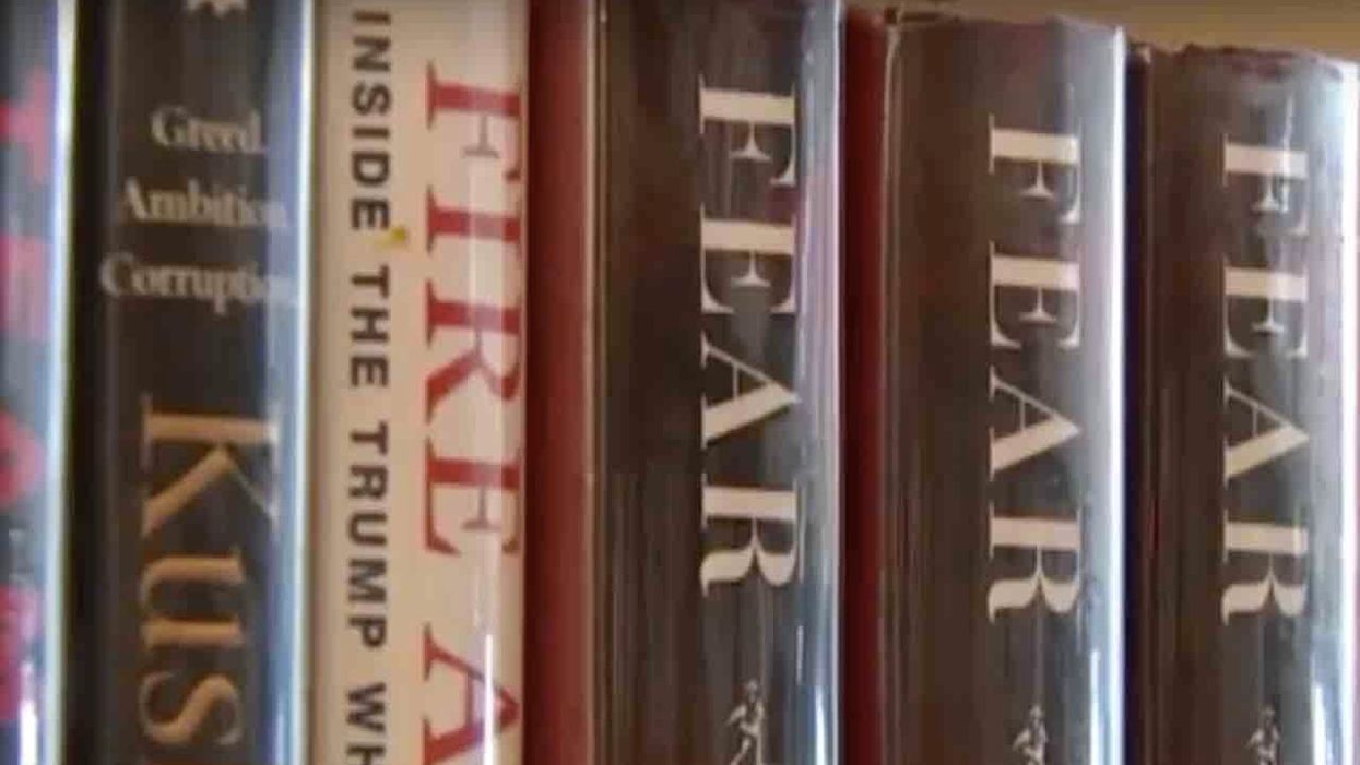 Someone is hiding a library's anti-Trump books so no one can read them — and apparently takes 'great pleasure' in staffers' 'liberal angst'