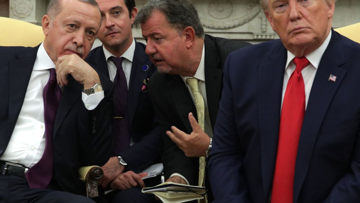 Report: Turkey’s Erdoğan muddled Oval Office meeting by playing a 'clunky' anti-Kurd 'propaganda' film for Trump, GOP senators