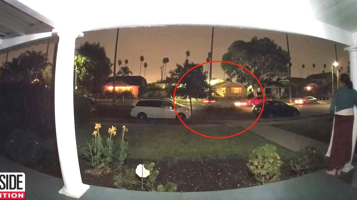 Chilling doorbell video captures woman screaming for help from speeding car in what may be a kidnapping