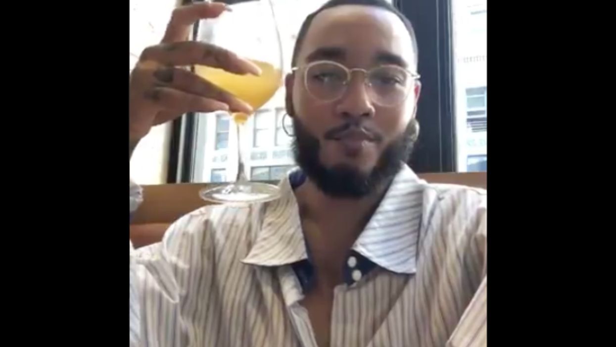 The 'only black person' in a restaurant livestreams himself making white people 'so uncomfortable.' Social media savages him.