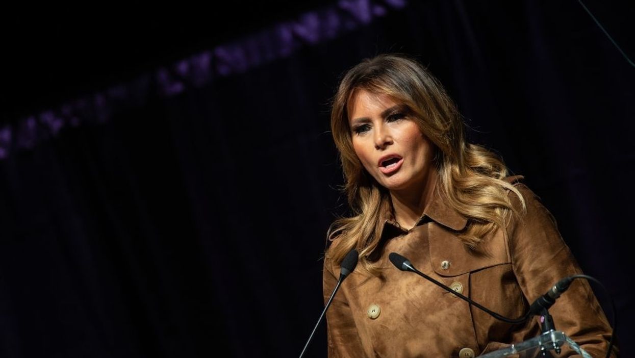 Crowd boos first lady Melania Trump at youth opioid event on the same day her husband donates his salary to fight the crisis