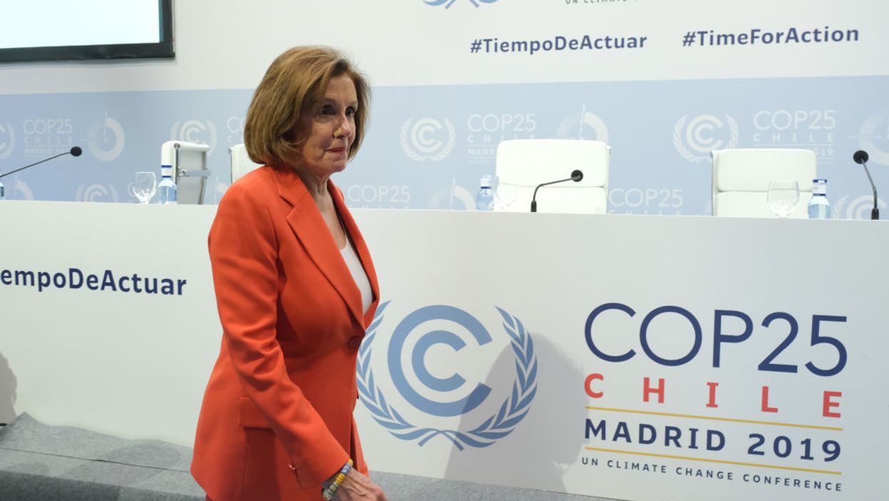 Nancy Pelosi tells the UN climate summit, ‘we are still in it’ after Trump withdrew from the Paris climate deal last month