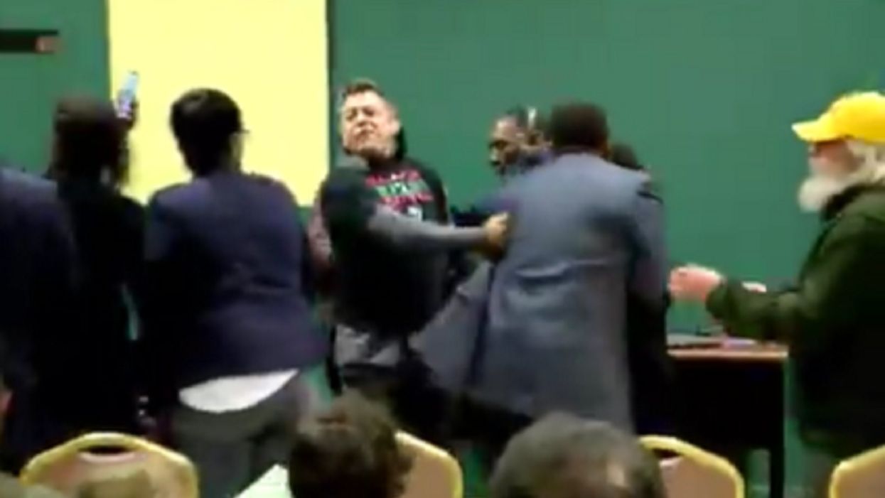 Watch: White man wearing Black Lives Matter shirt hijacks Buttigieg event hosted by African American leaders