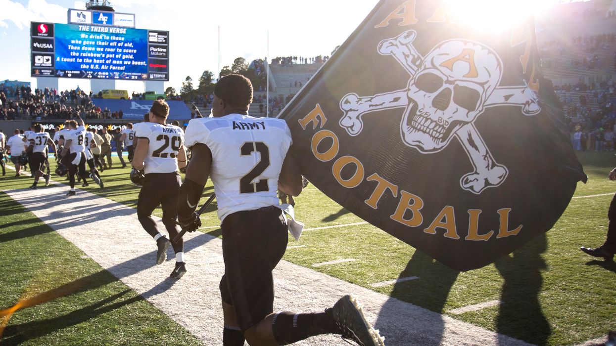 Army football program has been using a white supremacist slogan on flags, merchandise since the '90s
