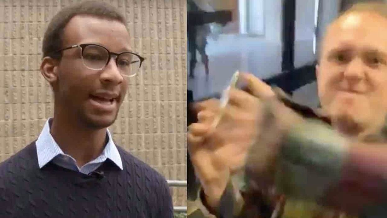 Black conservative student leader reportedly slapped several times by white student described as 'deranged leftist and LGBT activist'