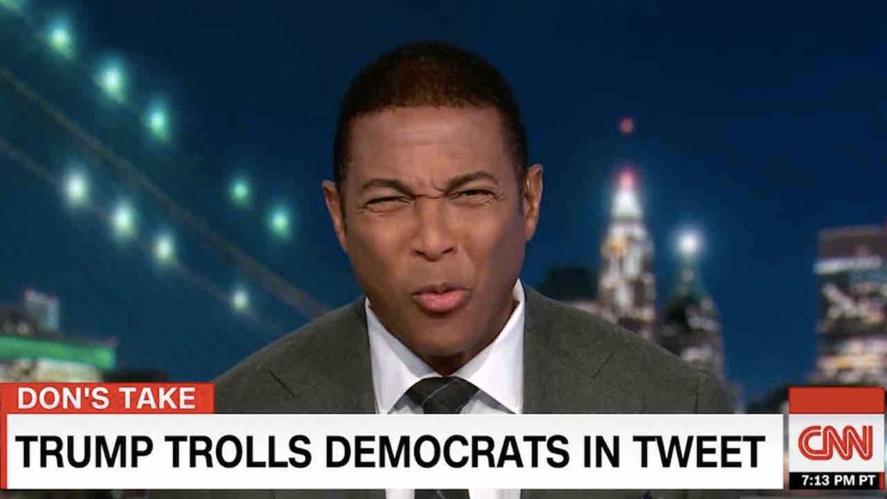 CNN's Don Lemon gets downright theatrical in triggered segment covering 'stupid, juvenile meme' showing President Trump erasing Democrats
