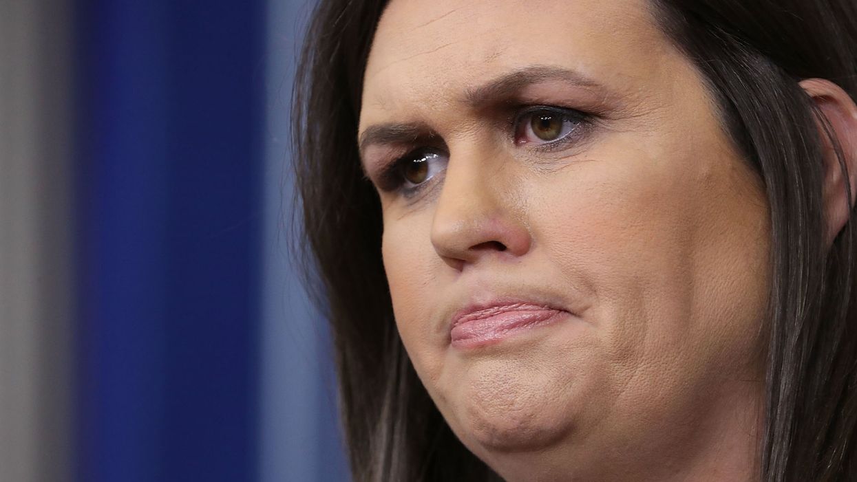 Sarah Huckabee Sanders mocks Joe Biden's story about a stuttering boy and social media is melting down