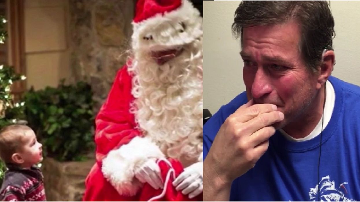 Watch: Touching moment 'Santa' regains his hearing thanks to cochlear implant