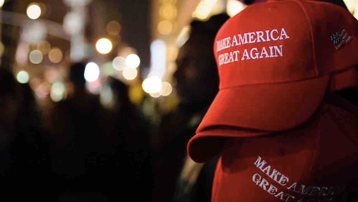 Trump hater orders man to remove MAGA hat; he refuses. So Trump hater makes threat, takes swing at hat — and victim pulls out his gun.