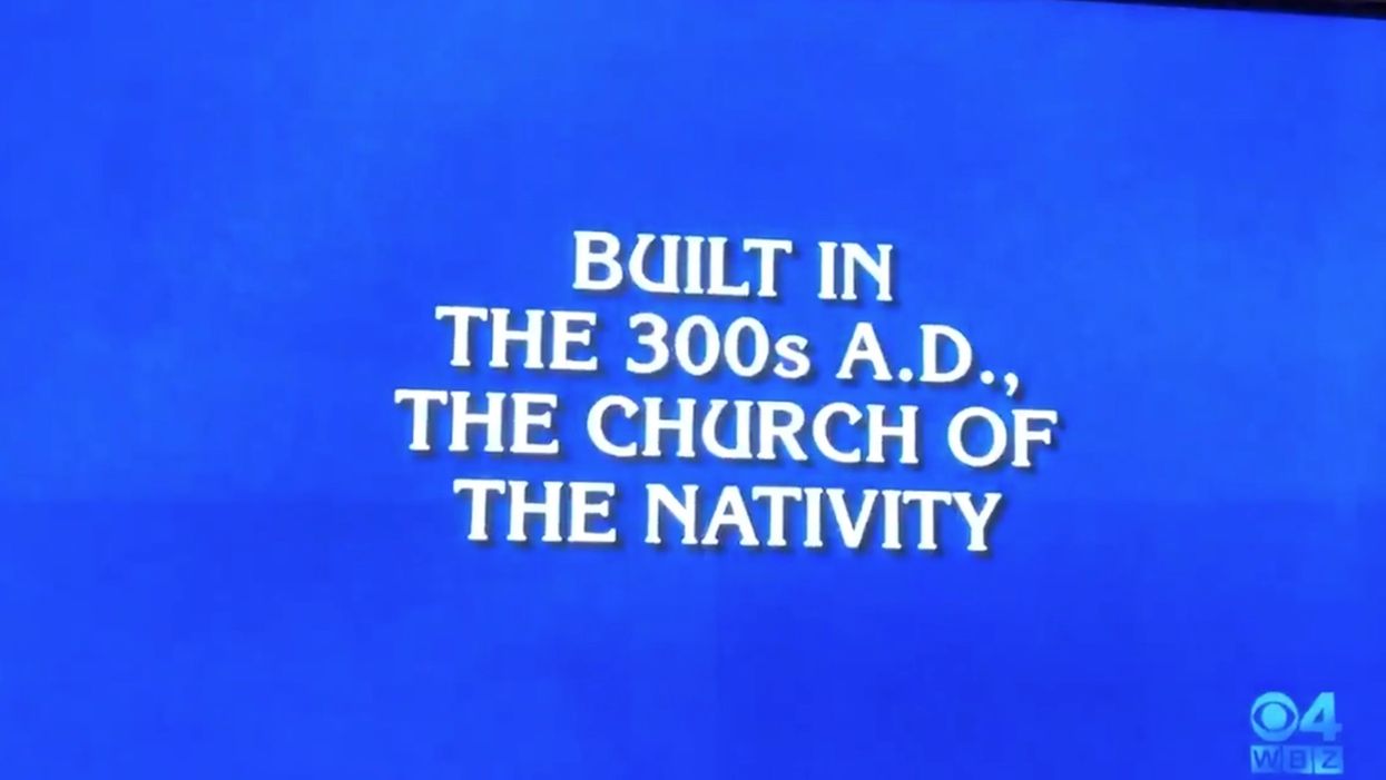 Controversy erupts over 'Jeopardy' answer declaring famous church in Bethlehem is located in Israel