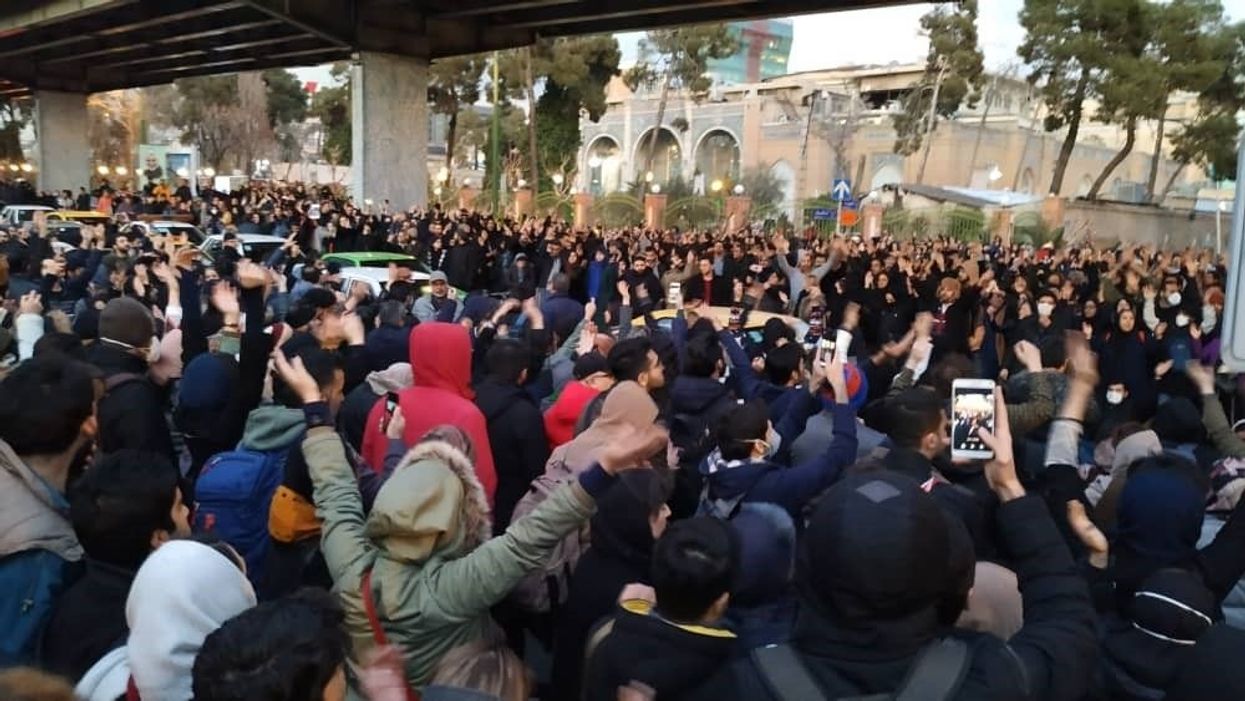 Powerful videos show angry Iranian protesters flood streets of Tehran over downed jet: 'Death to the dictator'