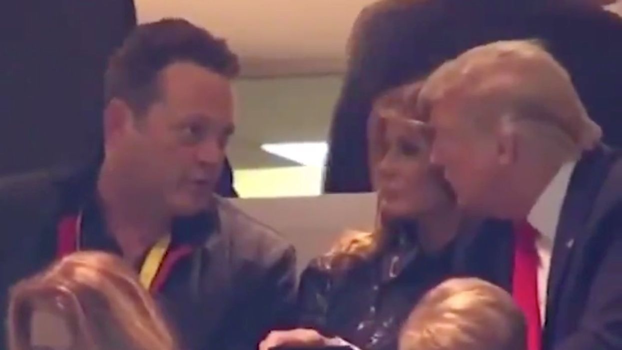 Liberals outraged at Vince Vaughn for speaking with President Trump. Conservatives hit back with mockery.