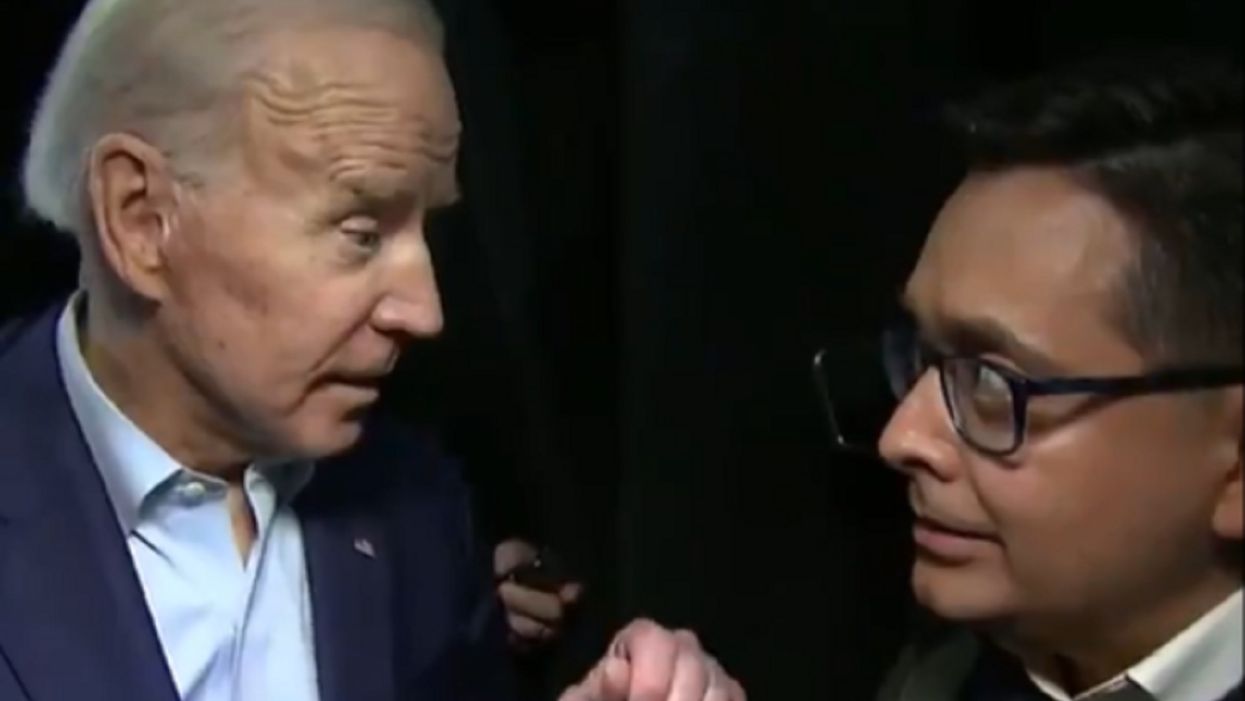 Watch: Joe Biden's sudden outburst after reporter asks about Bernie Sanders feud