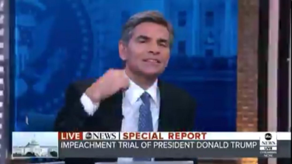 Watch: Stephanopoulos caught on air frantically signaling to cut feed of Trump attorney's presser