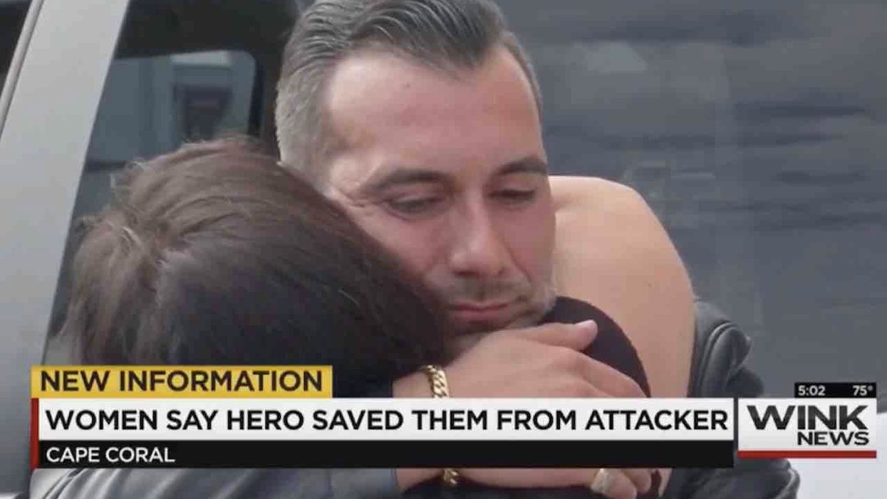 Good Samaritan saves women after man chases them outside bar. But when man rams his truck, good Samaritan has enough — and fires his gun.