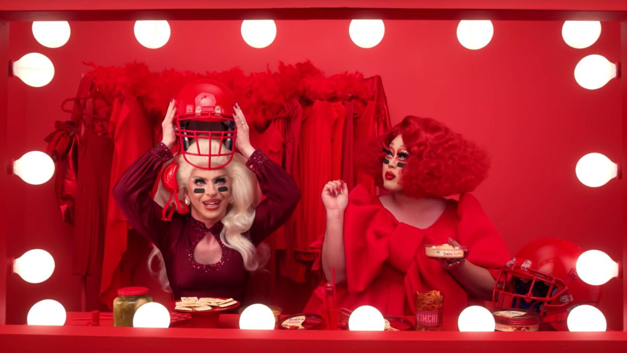 Drag queens will be featured for the first time in a prime-time Super Bowl advertisement