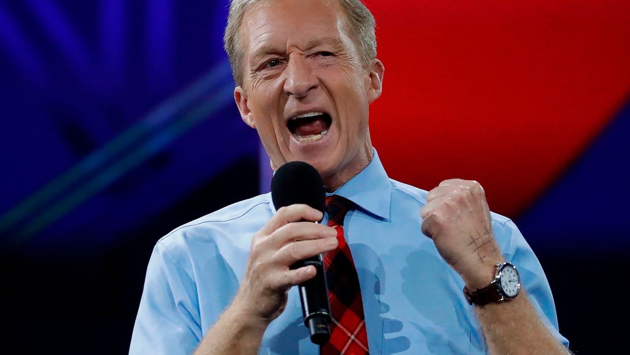 Tom Steyer accuses Trump of 'torturing' children and committing 'crimes against humanity'