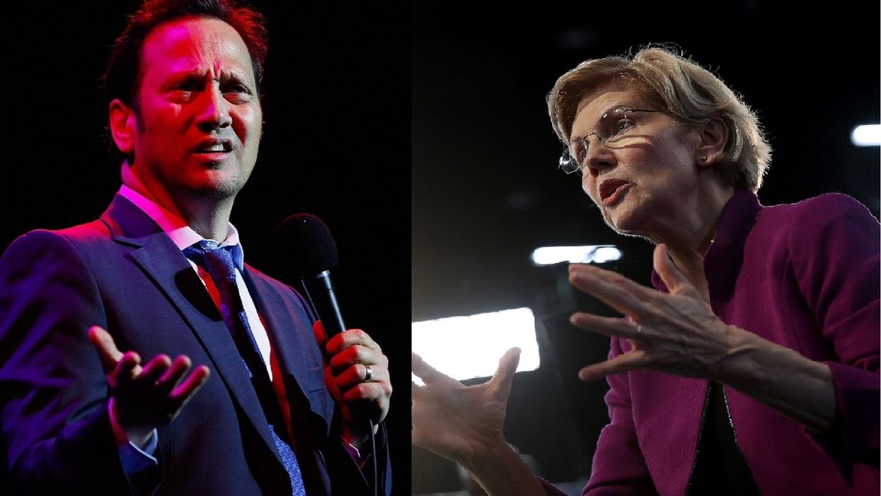 Rob Schneider excoriates Elizabeth Warren over her proposals aimed at stifling free speech