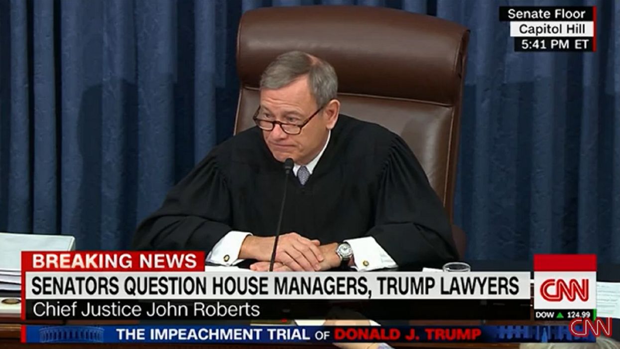 Elizabeth Warren accuses Chief Justice John Roberts of losing 'legitimacy' in oversight of impeachment trial