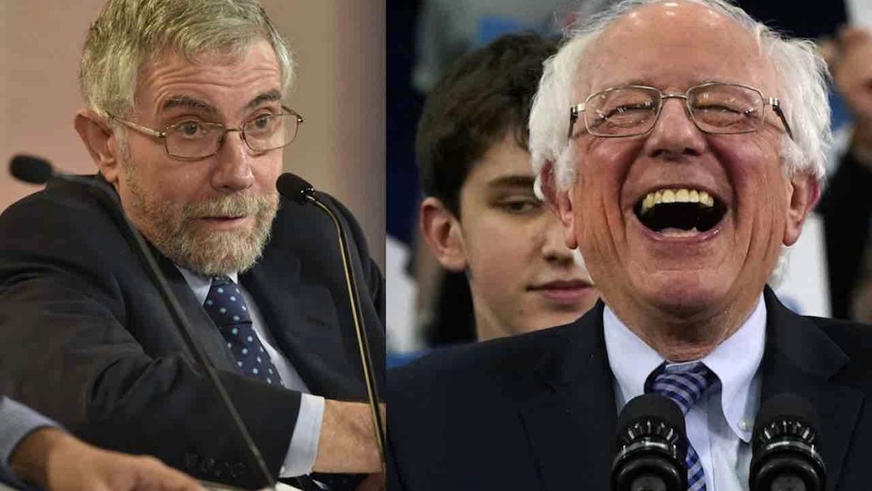 Left-wing NY Times columnist Paul Krugman declares that 'Bernie Sanders Isn't a Socialist.' And we laughed, and laughed, and laughed.