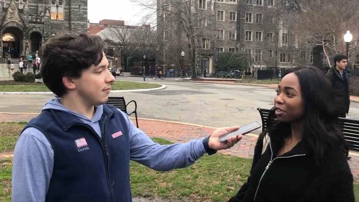 It's Valentine's Day, and college students are asked if they'd date those with opposite political views — i.e., Trump supporters