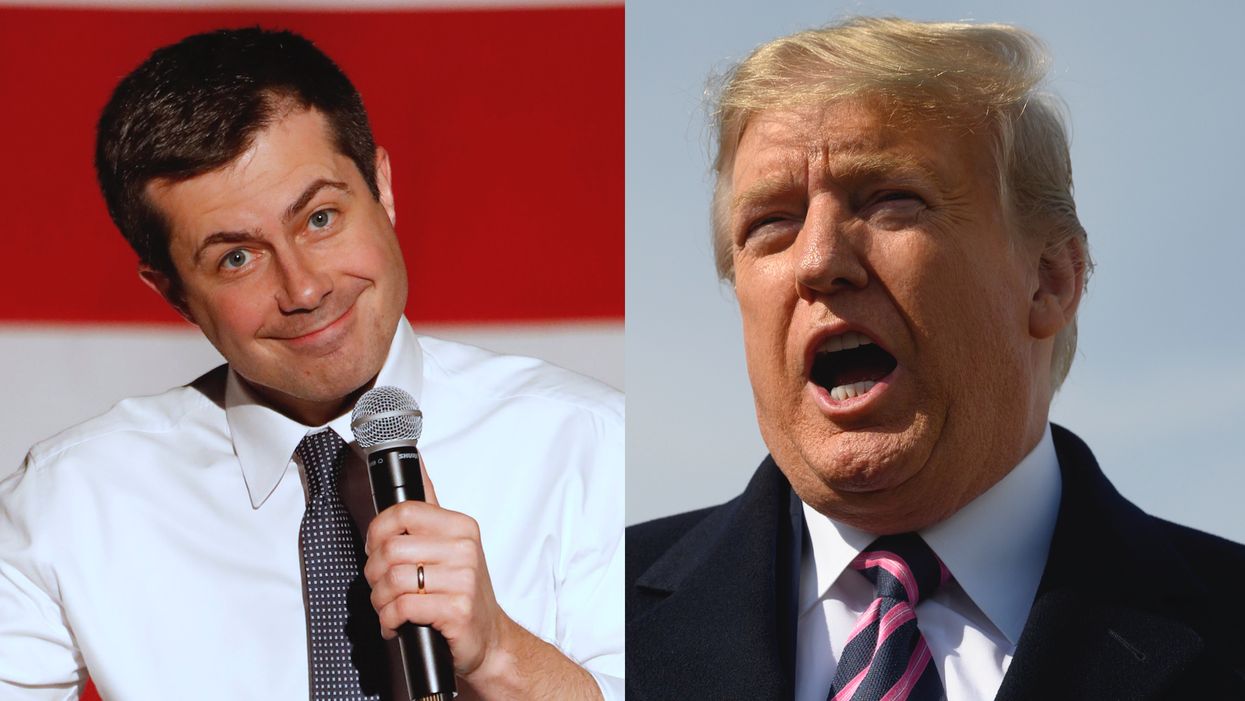 Pete Buttigieg takes a swipe at President Trump and the Stormy Daniels affair in defense of his gay marriage